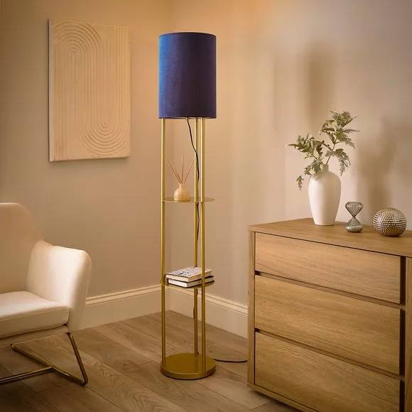 Jakob Round Shelved Floor Lamp 2