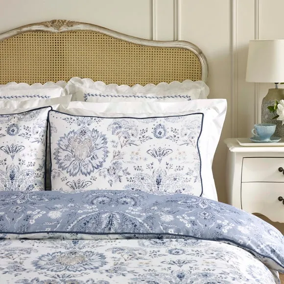 Dorma Archive Romeo 300 Thread Count 100% Cotton Duvet Cover & Pillowcase Set 2