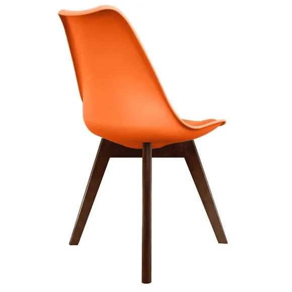 Fusion Living Soho Plastic Dining Chair with Squared Legs 5