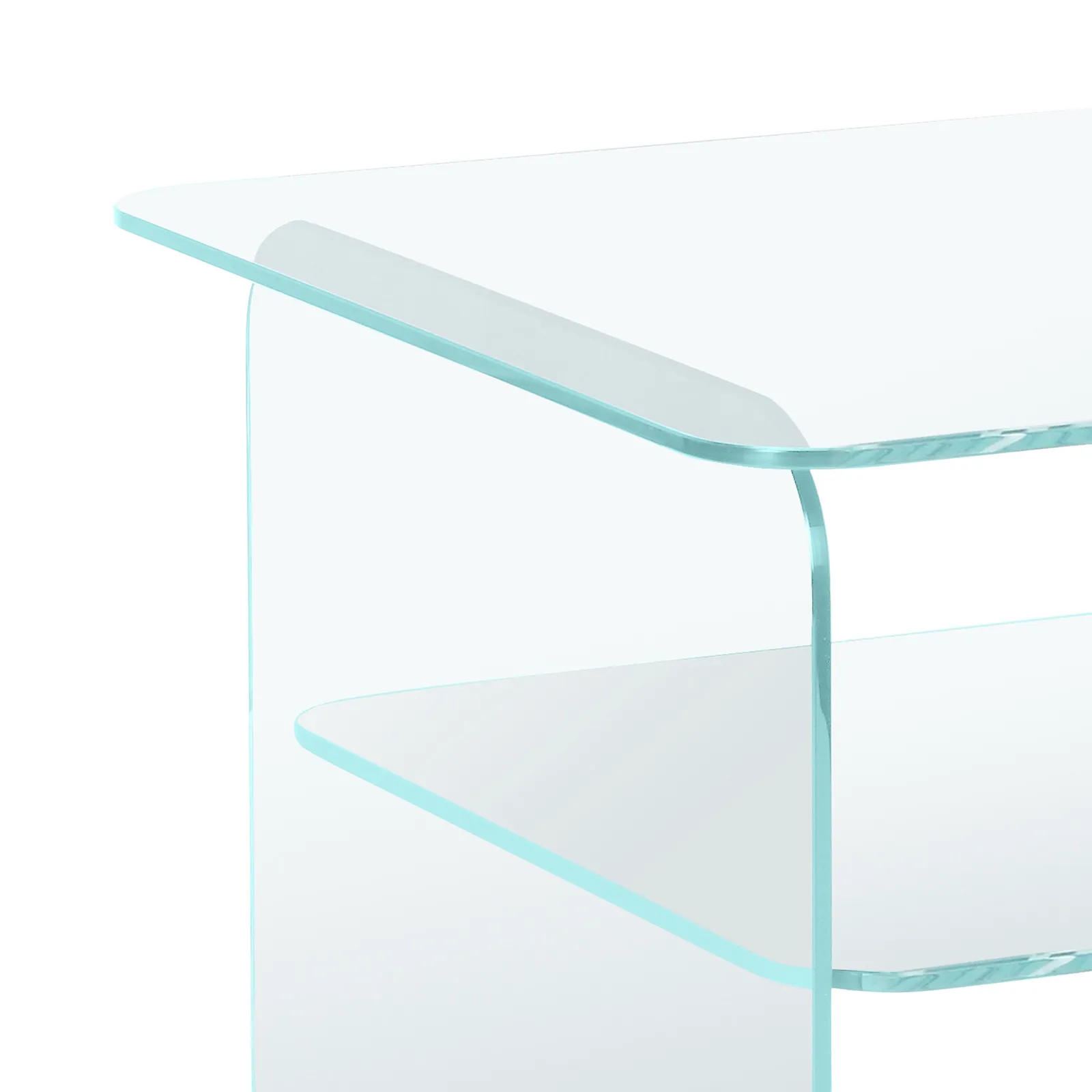 Chiaro 50Cm Square Side Table, Clear Glass | Barker & Stonehouse 3