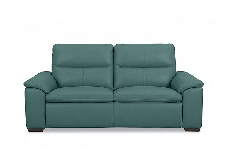Relax 3 Seater Leather Sofa - Lake Green - Sofas and Armchairs - In Time for Christmas