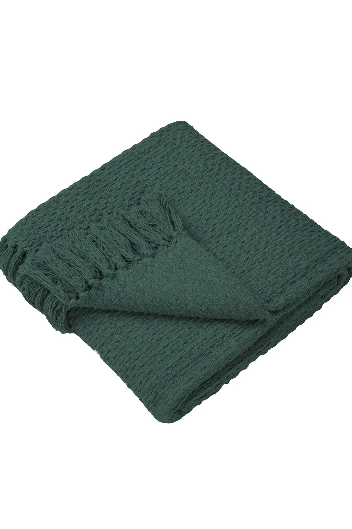Drift Home 'Hayden' Textured Woven Throw in Green