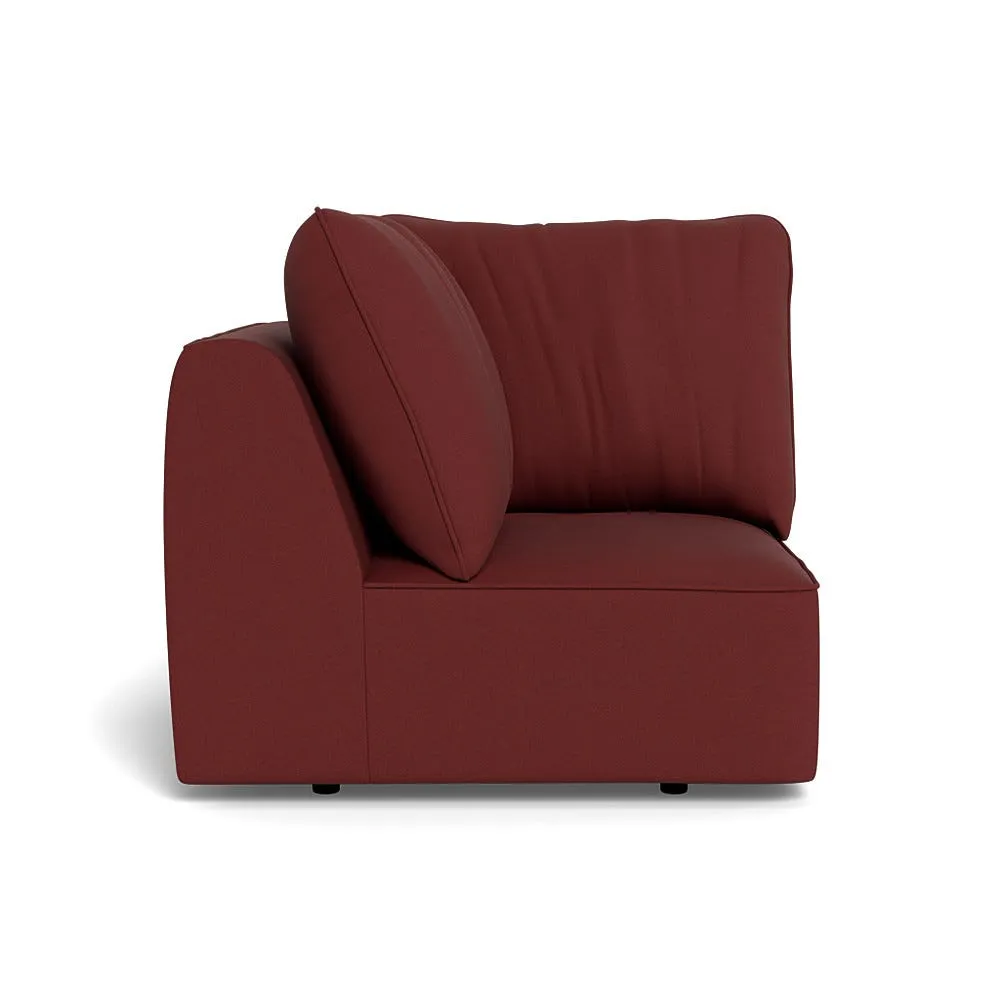 Heal's Morven Corner Unit Capelo Linen-Cotton Etruscan Red 1