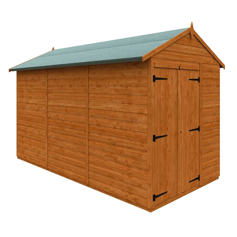 Buttercup Farm 12x6 Flex Apex Double Door Windowless 12mm Flex in Burnt Orange