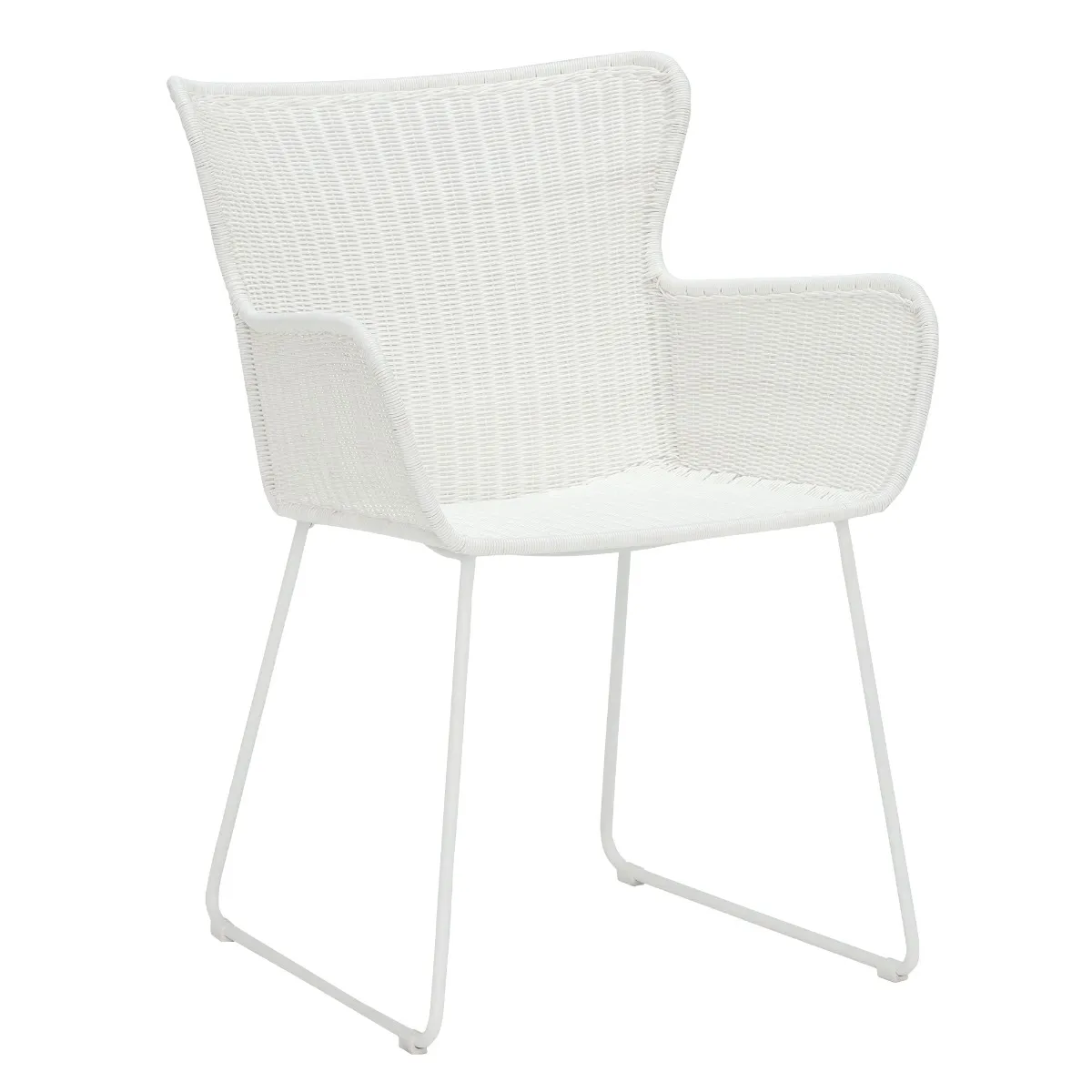 Marbella Garden Dining Chair, Stone White