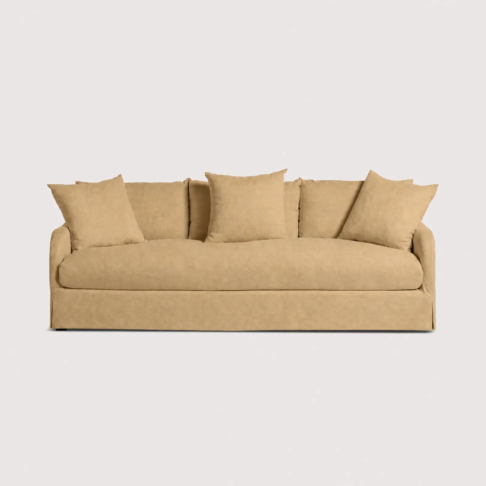 Charlbury 3 Seater Sofa, Yellow Fabric | Barker & Stonehouse 1