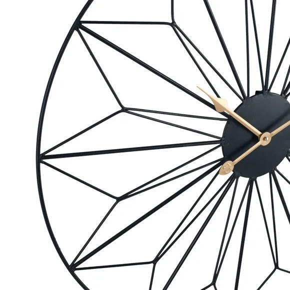 Black and Gold Geo Wall Clock 4
