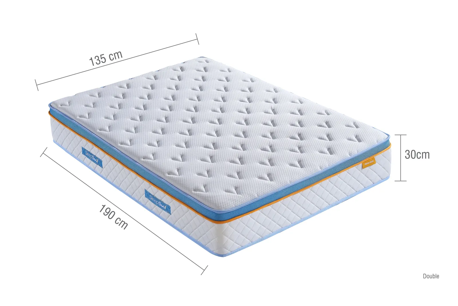 Birlea SleepSoul Heaven 2000 Mattress Memory Foam Pocket Sprung in White 4