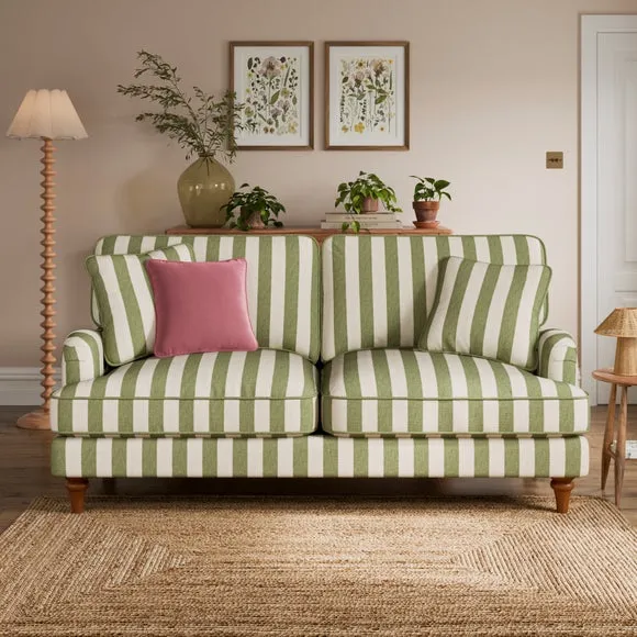Beatrice II Woven Stripe 3 Seater Sofa Bed 2