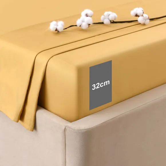 Dorma Smooth & Soft 300 Thread Count 100% Cotton Sateen Fitted Sheet 2