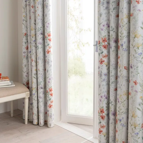 Dorma Wildflower Blackout Pencil Pleat Curtains 1