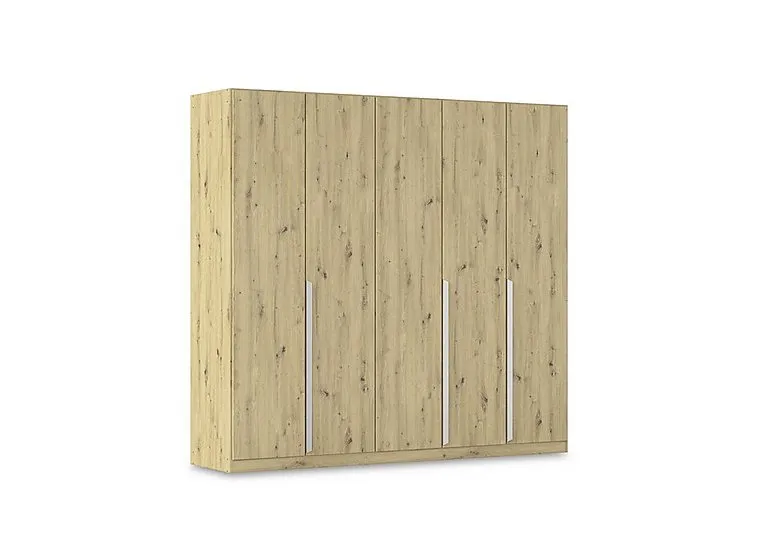 Freja 226cm 5 Door Hinged Oak Wardrobe