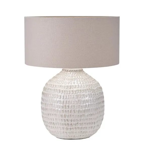 Return - Pacific Lifestyle Scandi Textured Table Lamp 5