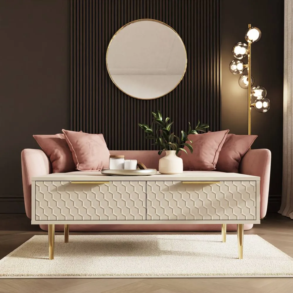 GFW Azariah Coffee Table in Ivory
