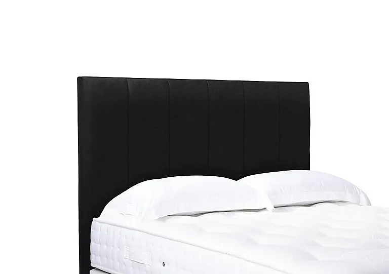 Artisan Collection Heyman High Floor Standing Headboard - Single - Plush Ebony