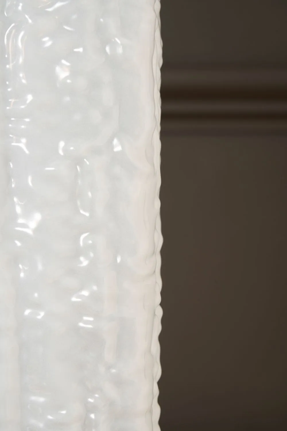BHS Milky Glass Vase in White 3