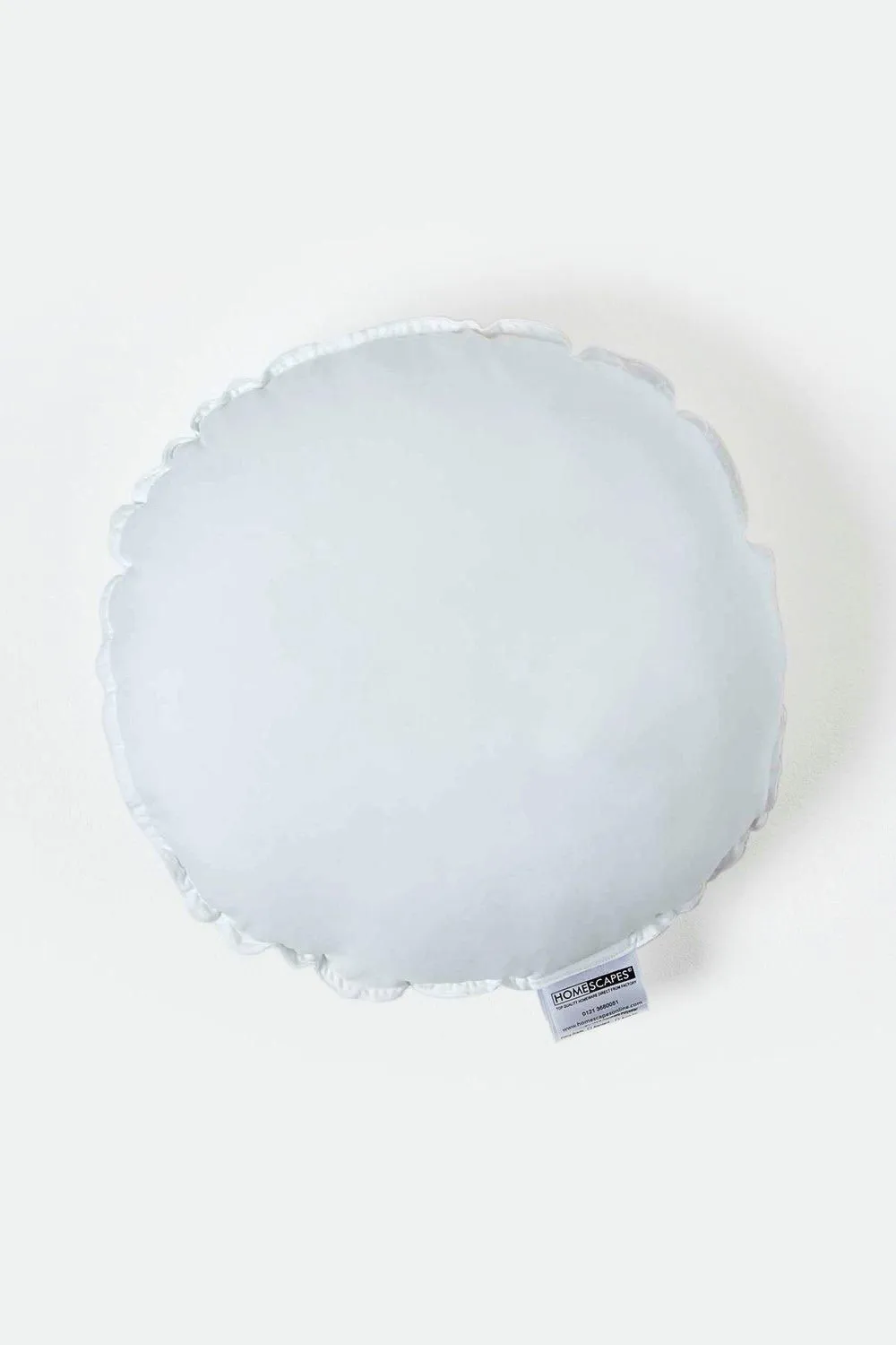 Homescapes Super Microfibre Round Shaped Cushion Pad - Cushion Filler & Inserts in White