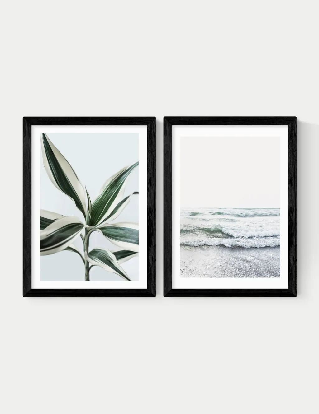 East End Prints Botanical Beach Twin Set Framed Art Black