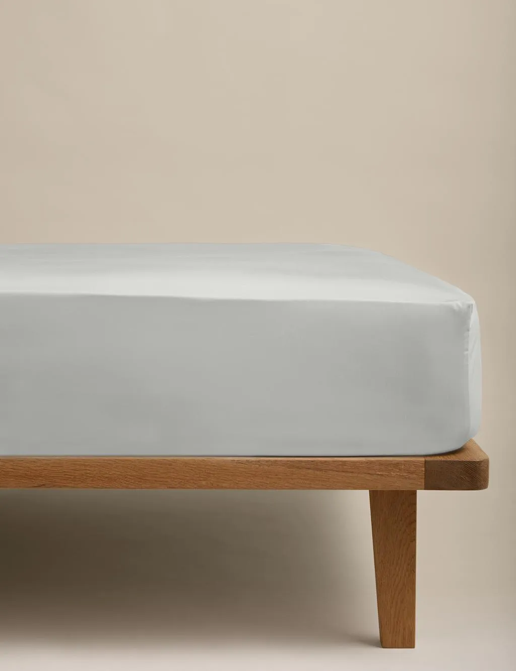 M&S Egyptian Cotton 230 Thread Count Crisp Fitted Sheet Dove
