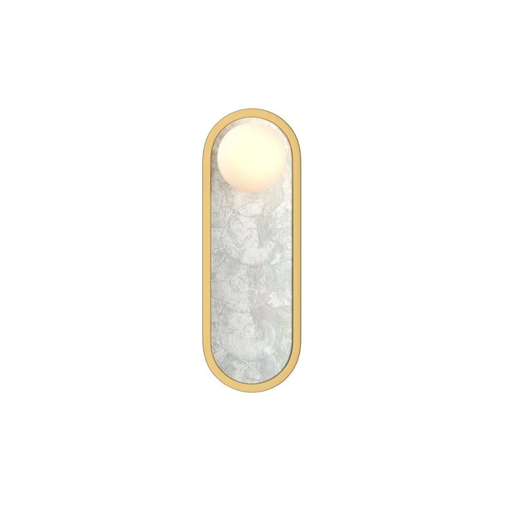 Netlighting Blink LED Wall Lamp Brass in Gold