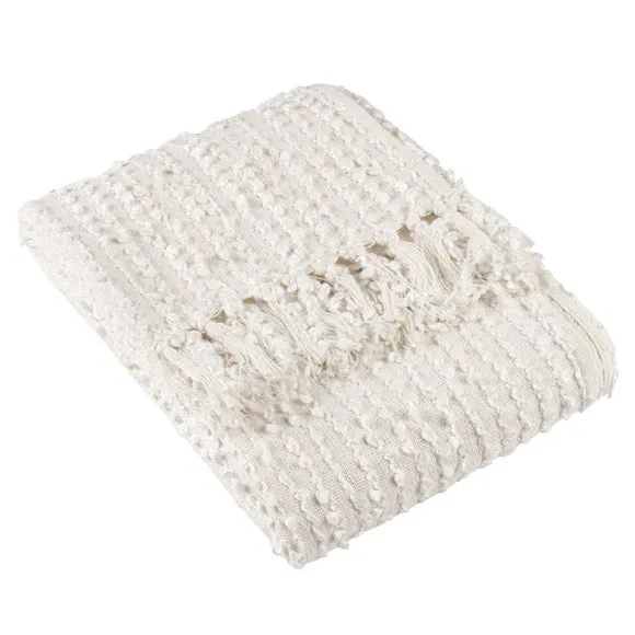Höem Arvo Boucle Yarn Throw Natural 3