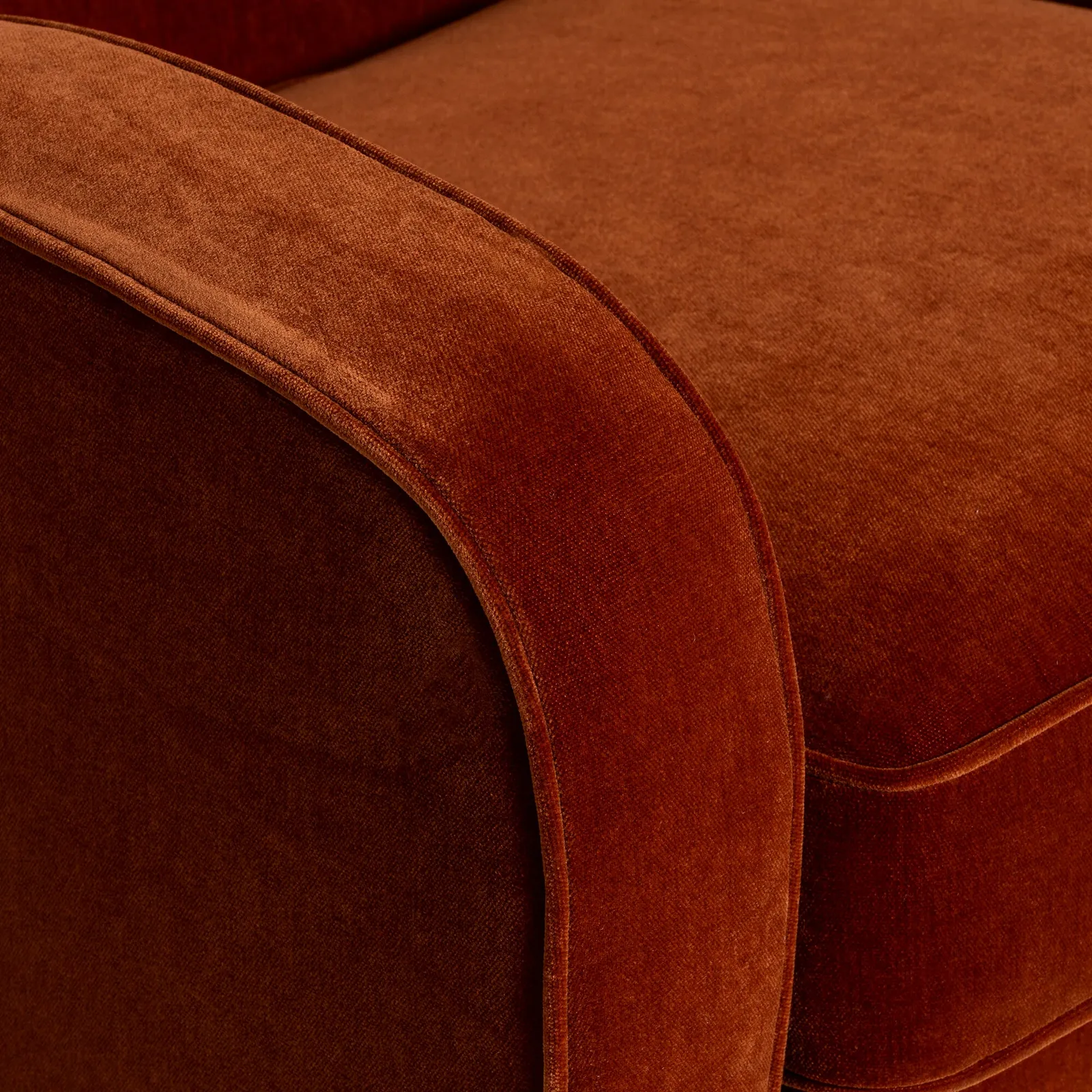 Tanya Armchair, Orange Velvet | Barker & Stonehouse 5