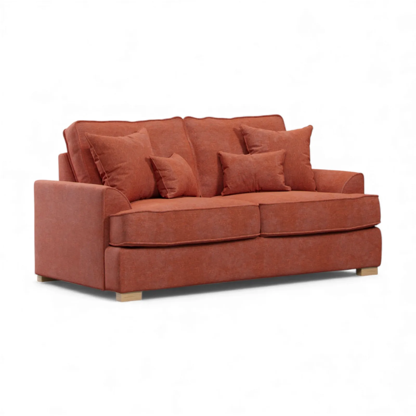 The Great Sofa Company Ophelia 2 Seater Chenille Sofa in Red 2