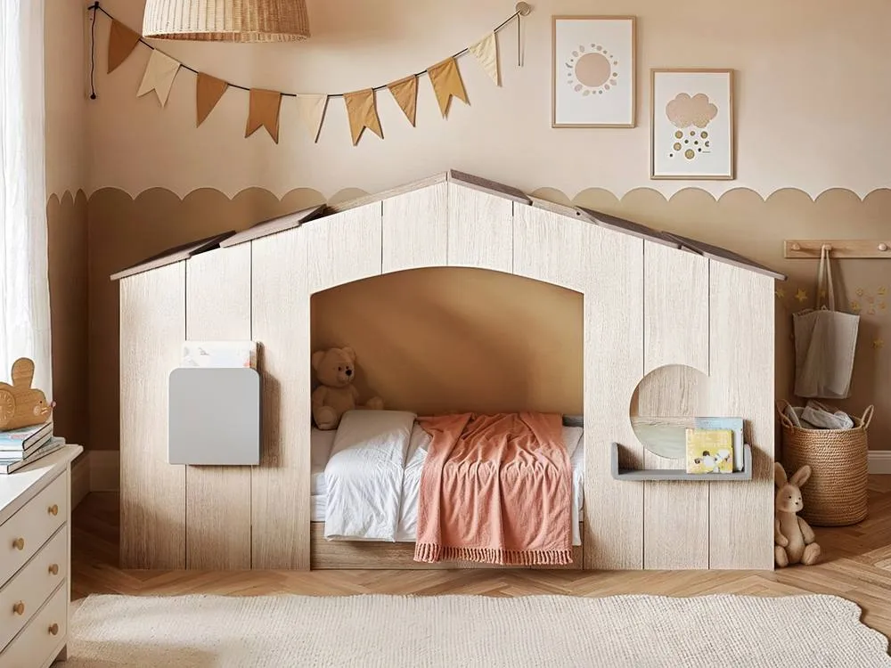 Flair Frankie Wooden House Bed in Brown 2