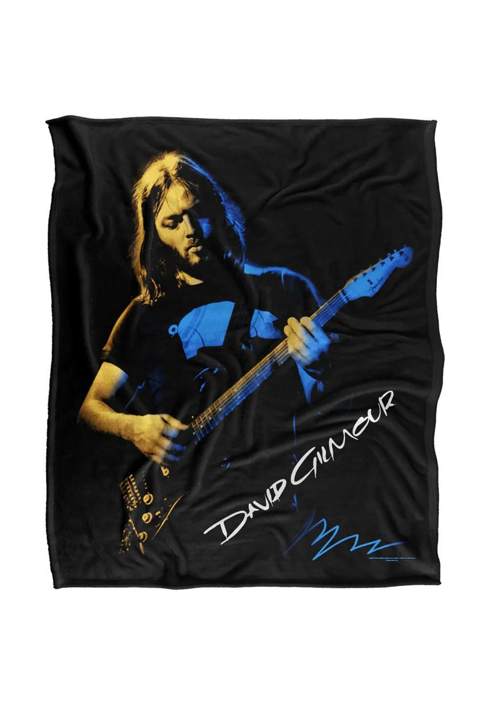 David Gilmour Tonal Photograph Silky Touch Super Soft Throw Blanket 152 X 127 cm in White