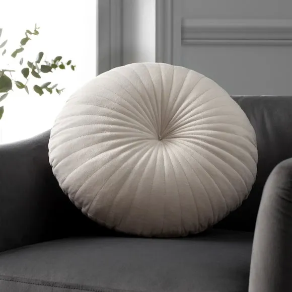 Catherine Lansfield Stitch Detail Round Cushion