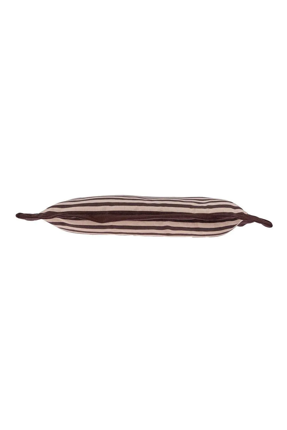 Homescapes Handmade Striped Seat Pad Soft Cotton Dining Chair Cushion in Brown 3