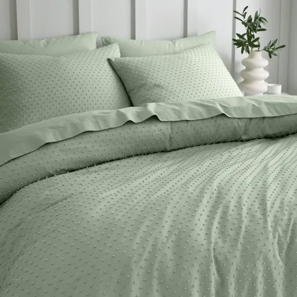 Valley Clipped Jacquard Duvet Cover & Pillowcase Set 4