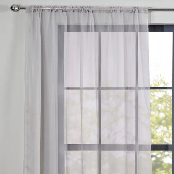 Sheer Elegance Slot Top Voile Panel 1