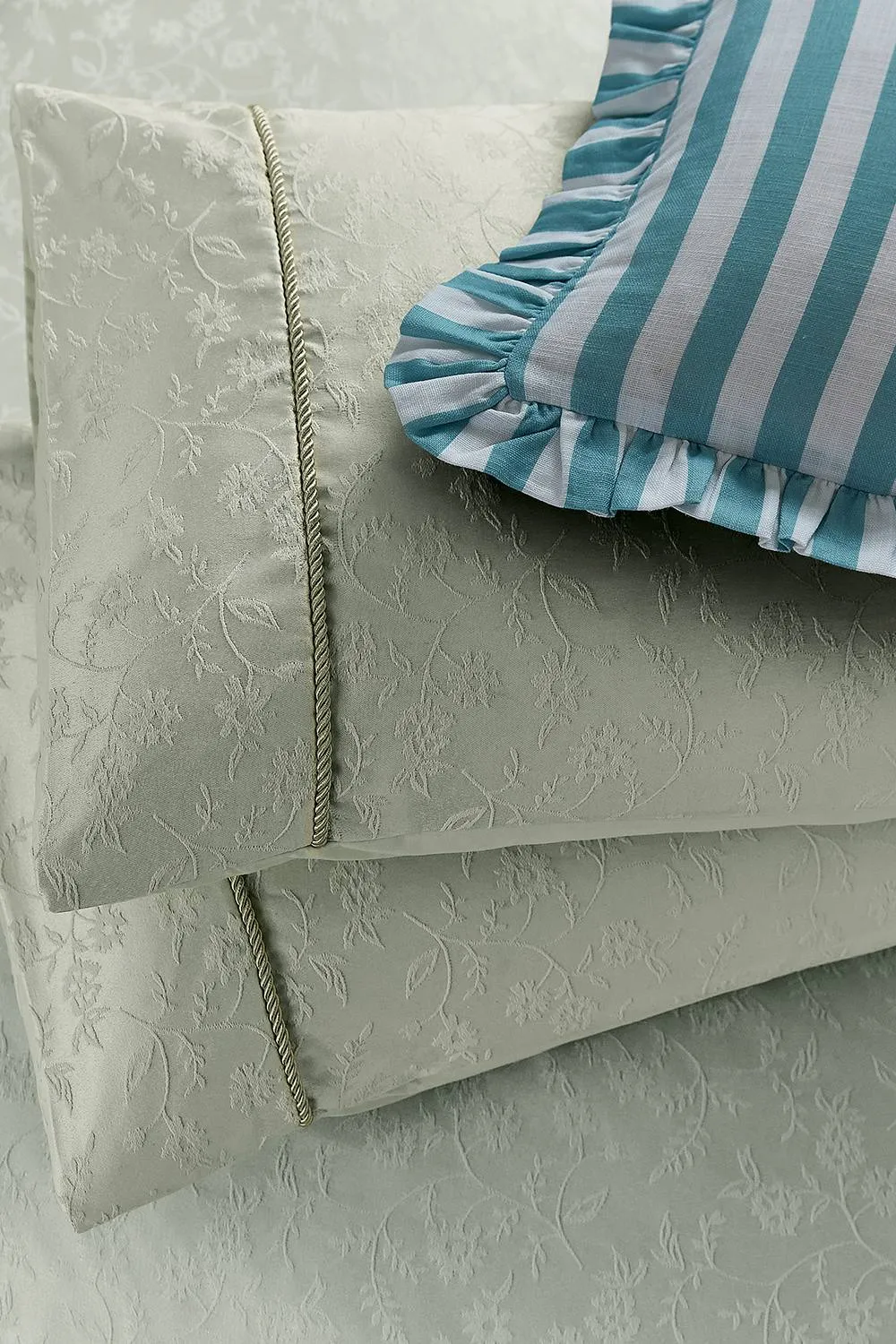 Helena Springfield 'Floral Trail' Jacquard Duvet Cover Set in Ivory 5