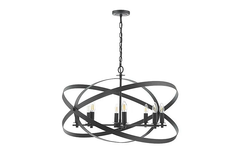 Nitya 8 Light Pendant - Black