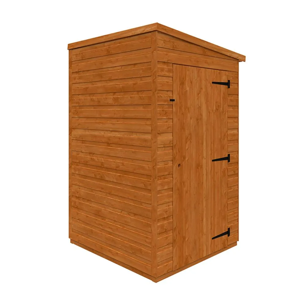 Buttercup Farm 4 x 4 Feet Flex Pent Windowless 12mm Flex - L123.8 x W115 x H203 cm in Burnt Orange