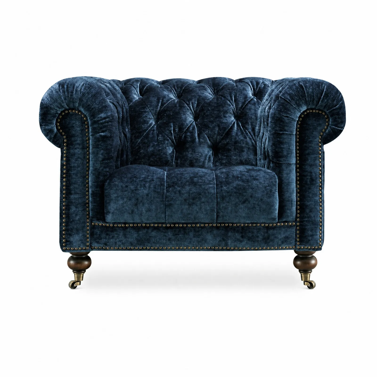 Henley 1-Seater Armchair, Blue Fabric | Barker & Stonehouse 2