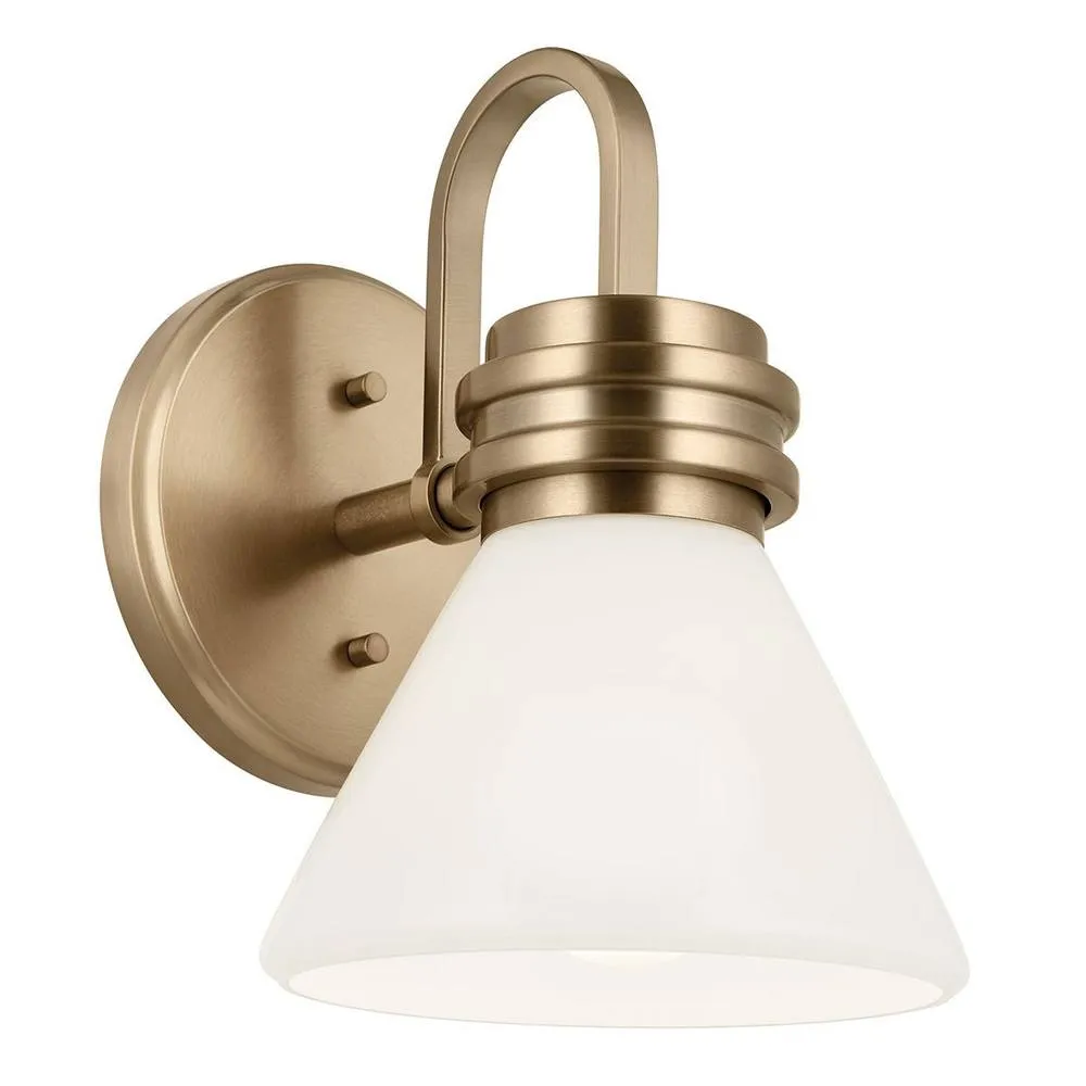 Netlighting Kichler Farum Bathroom Wall Lamp Classic Champagne Bronze IP44 1x G9