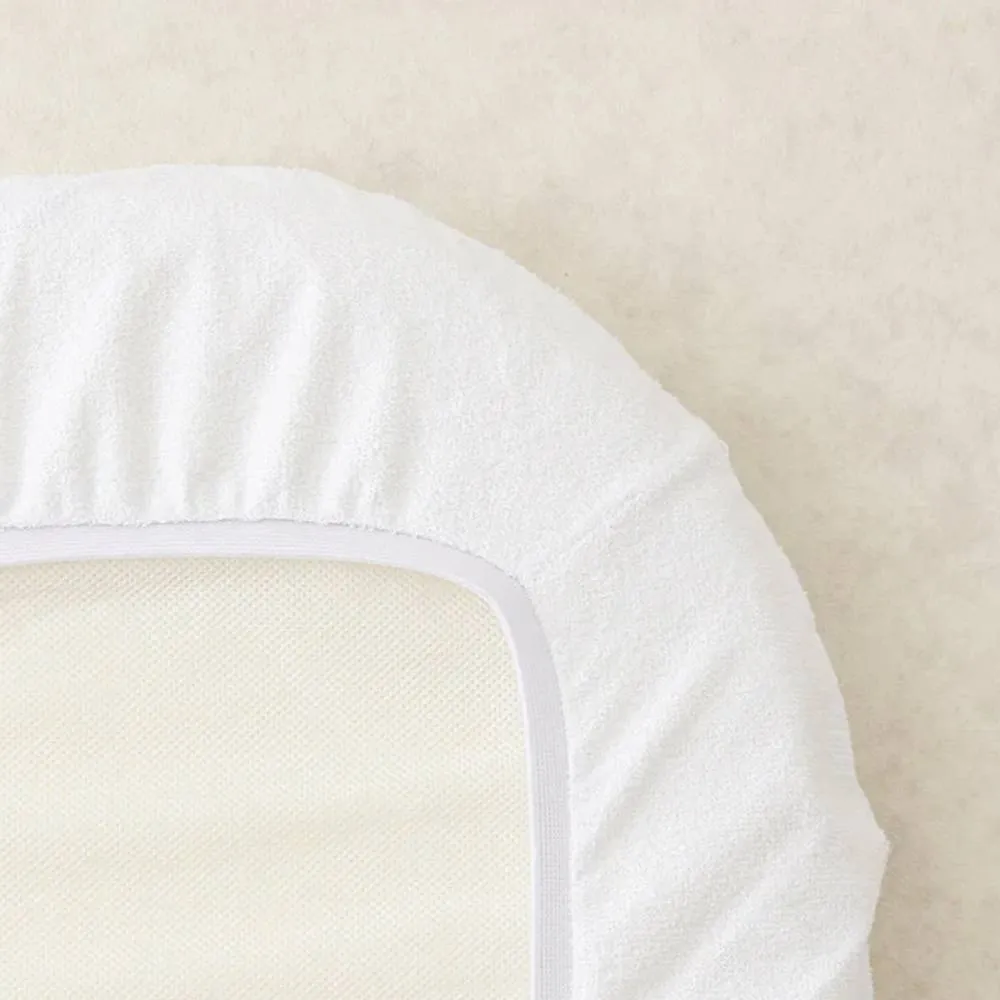 The Tiny Bed Company Waterproof Mattress Protector to fit Maxi Cosi Tori - 81cm x 50cm in White