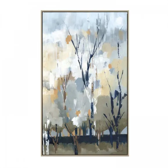 Silver Birch Blues by A Lera Framed Canvas 2