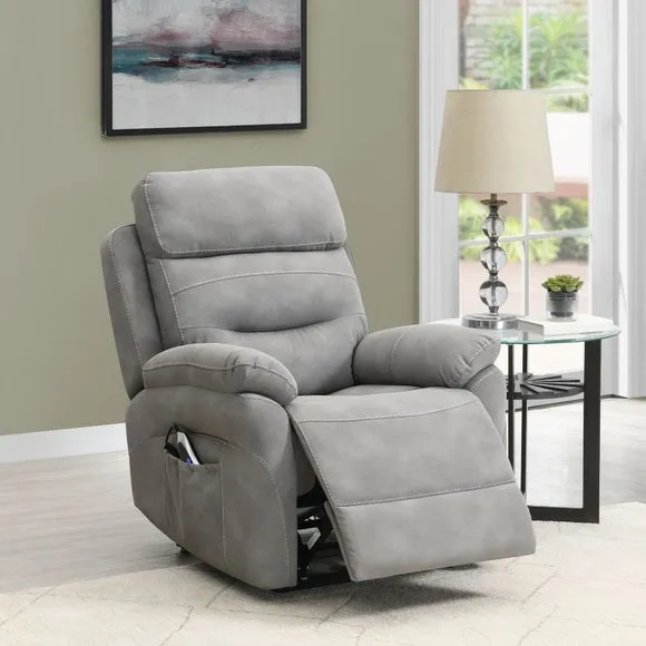 Calderbank Faux Suede Power Reclining Chair