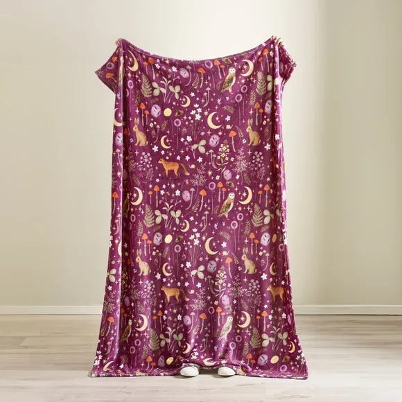 Catherine Lansfield Enchanted Twilight Throw Blanket 130cm x 170cm 3