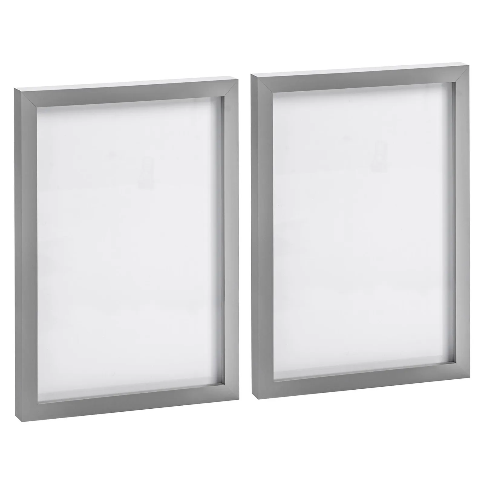 Nicola Spring Photo Frames - A4 (8" x 12") - Pack of 2 in Grey