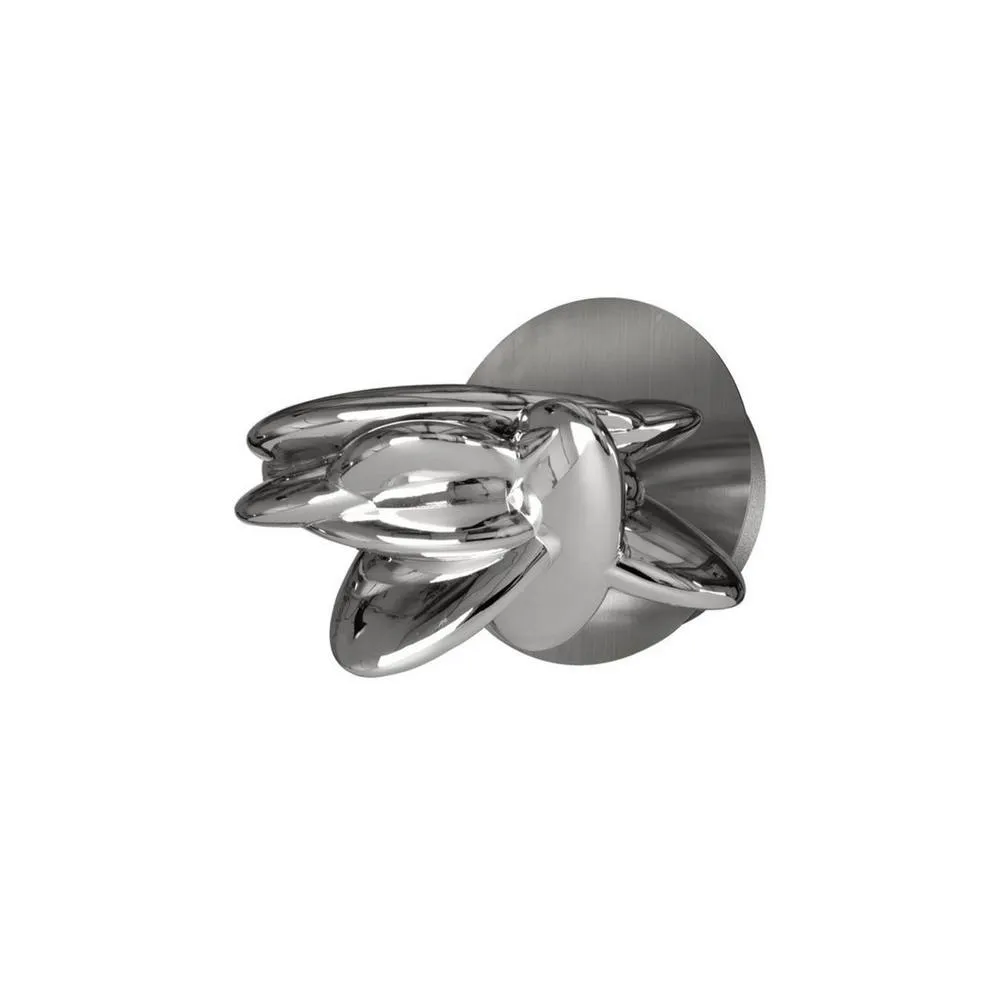 Netlighting Nido Wall Light 1 x 6W LED 3000K 500lm Chrome in Grey