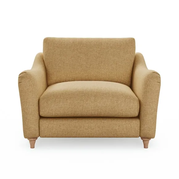 Hattie Slub Faux Linen Snuggle Sofa 2