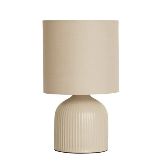 Hebe Ribbed Ceramic Table Lamp 4