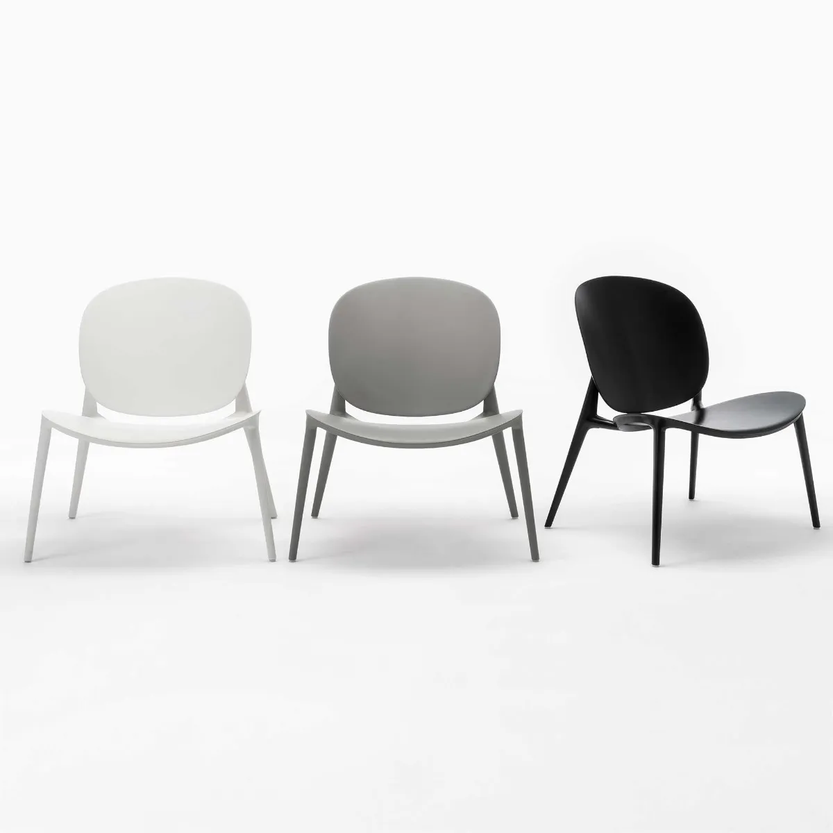Kartell Be Bop Lounge Chair, Grey Plastic | Barker & Stonehouse 2
