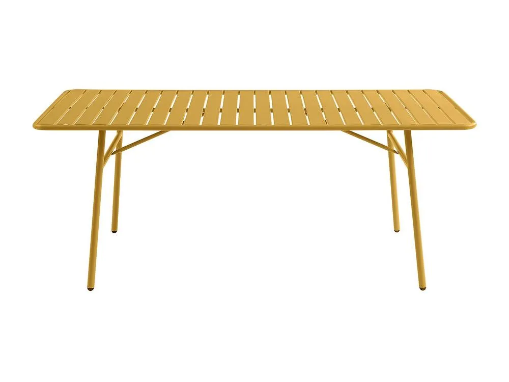 Vente-unique Metal Garden Table L.160 Cm - Mustard Yellow - MIRMANDE By MYLIA 2