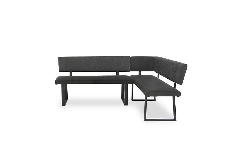 Warrior Right Hand Facing Corner Dining Bench - Grey