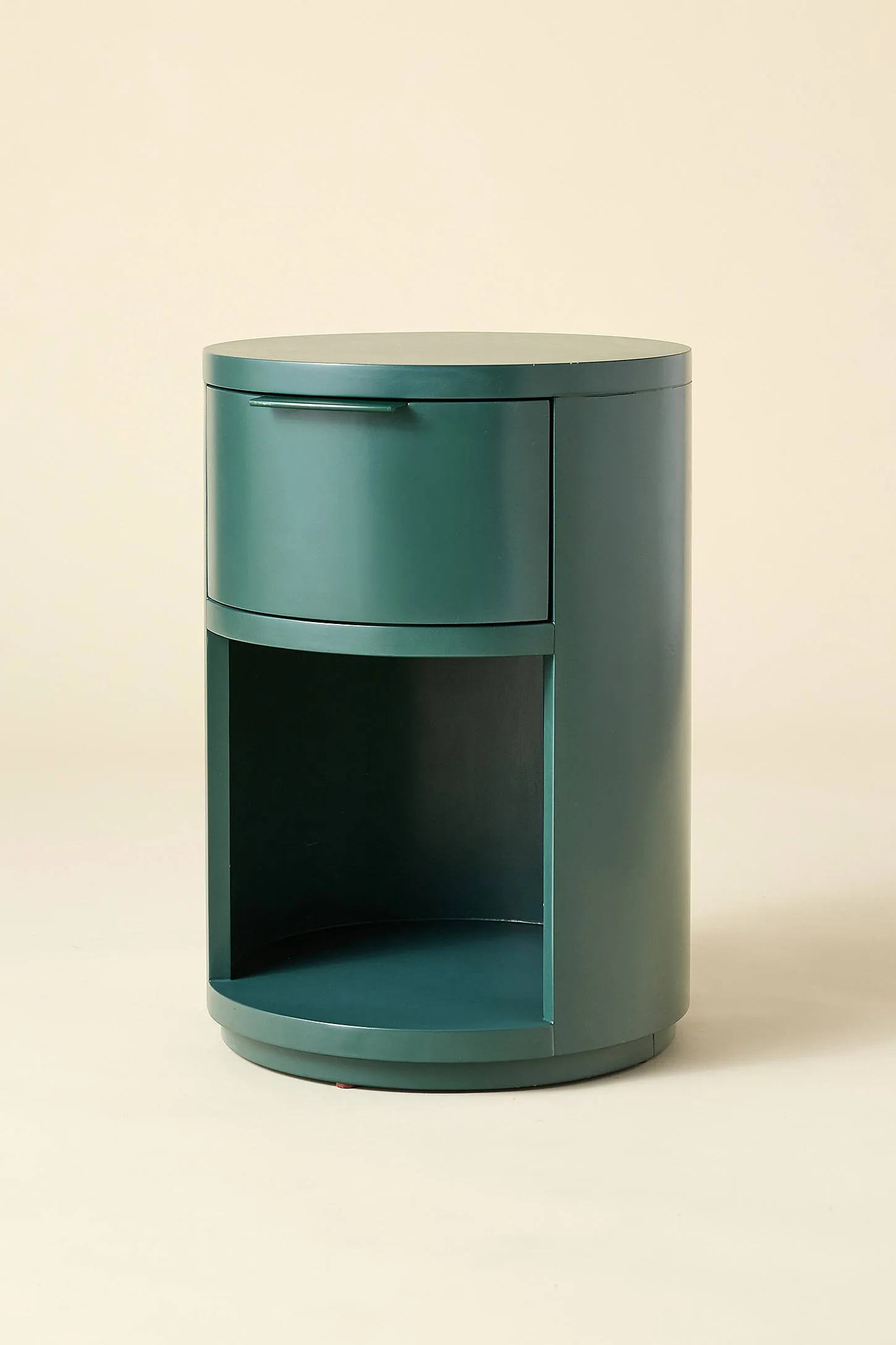 Kane Round Storage Nightstand - Green 2
